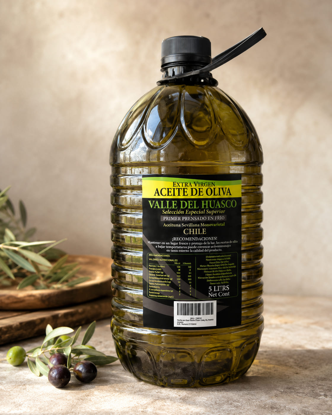 Bidón de aceite de oliva de 5 litros