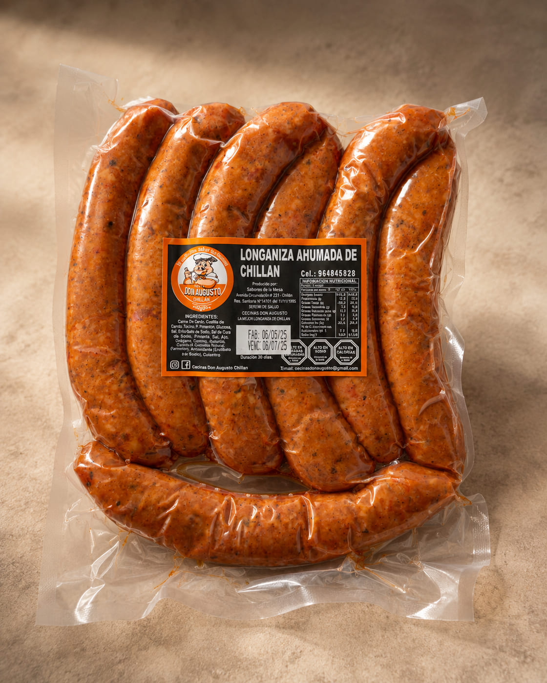 Longanizas ahumadas de Chillán