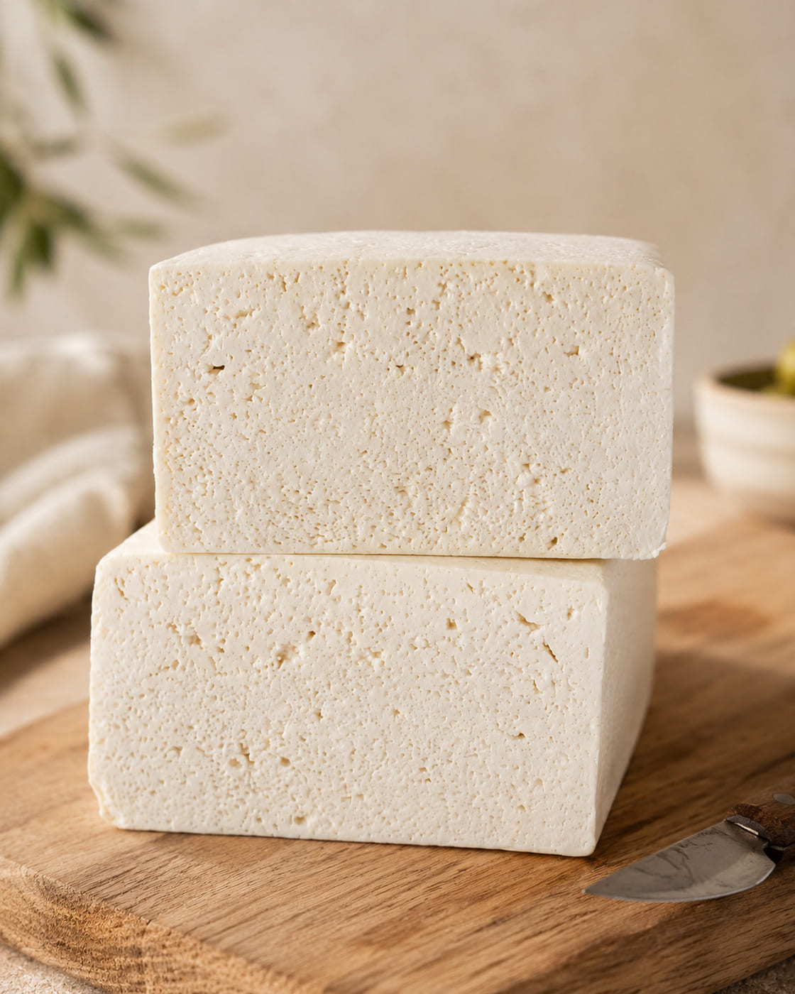 Queso de cabra en rodajas